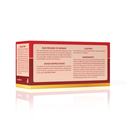 Cranberry Feminine Wipes- For Odor Protection & Daily Freshening