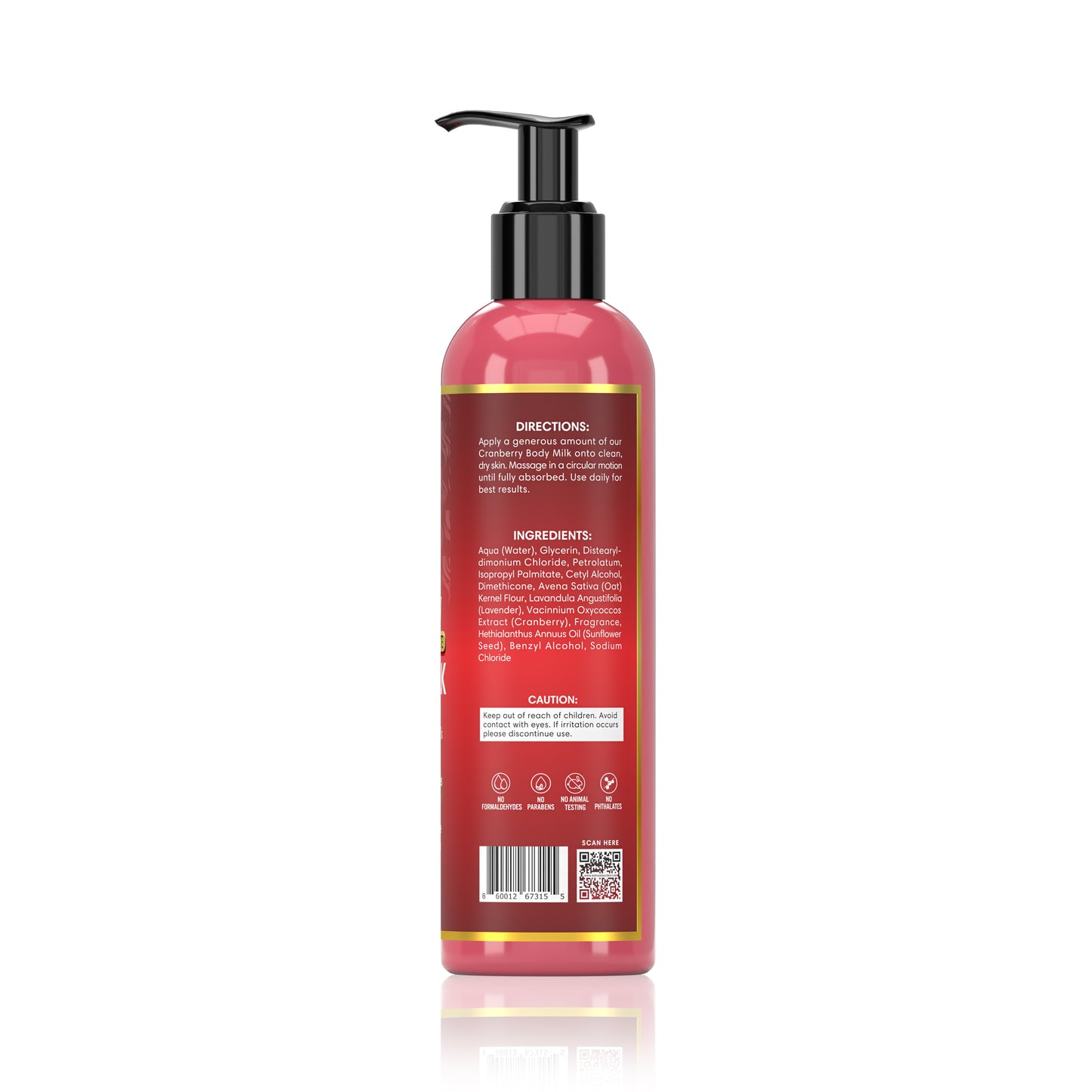 Cranberry Body Milk- For Soft Skin & Daily Hydration