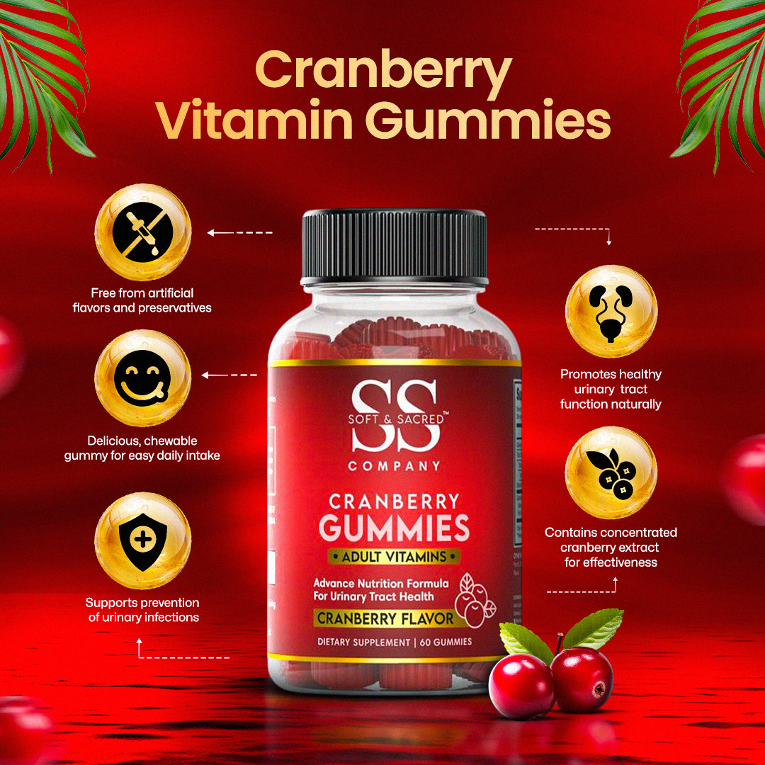 Cranberry Probiotics Gummies- Supports Urinary Tract Health