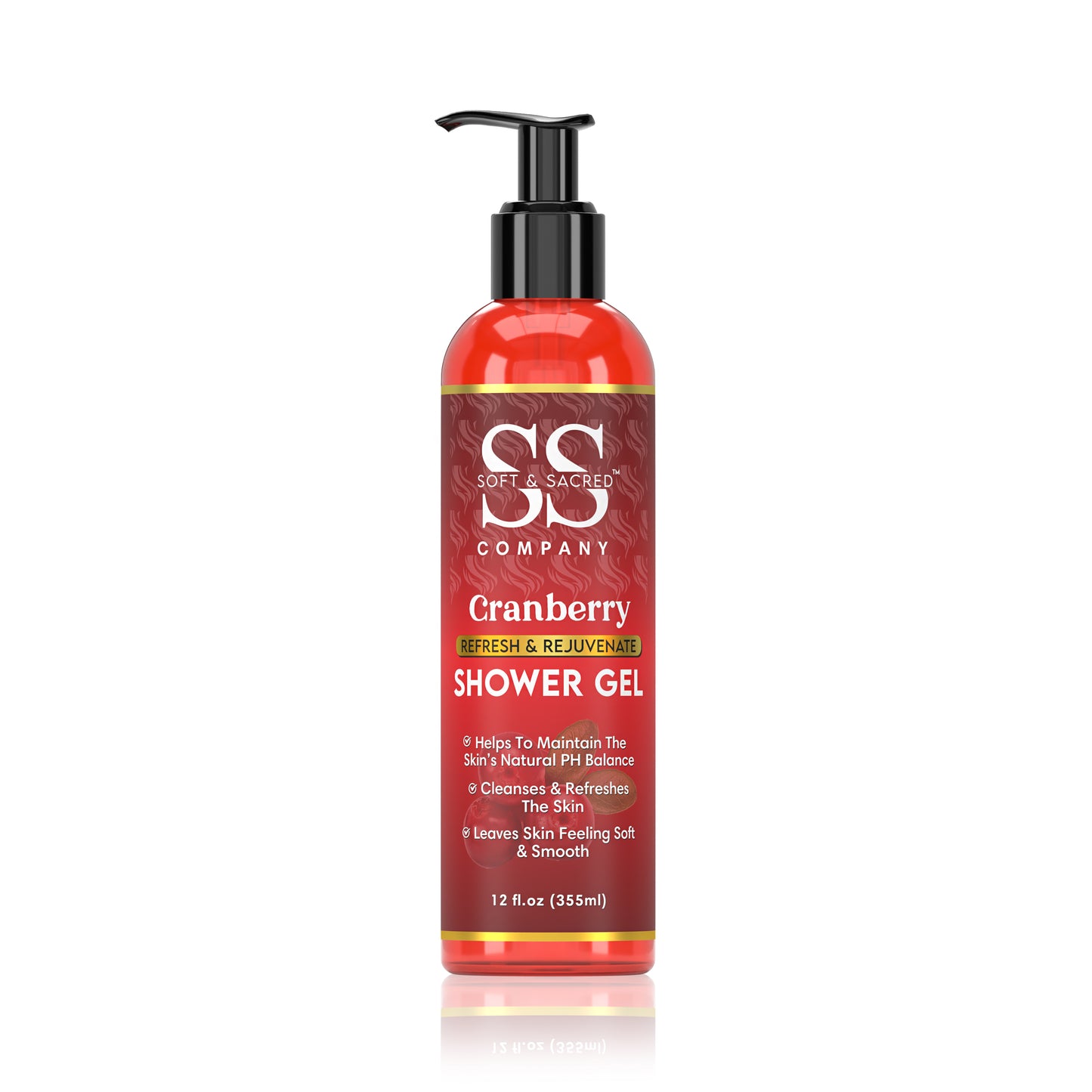 Cranberry Shower Gel- For Gentle Cleansing