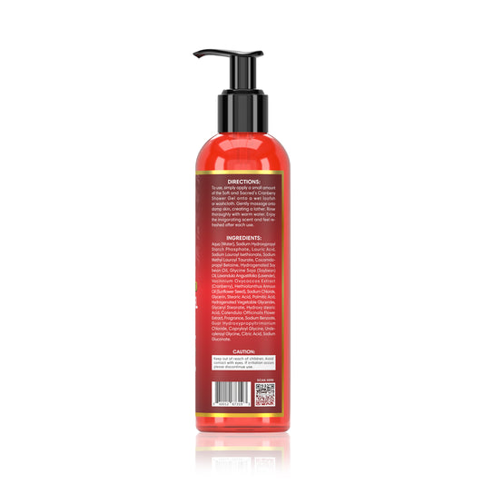 Cranberry Shower Gel- For Gentle Cleansing