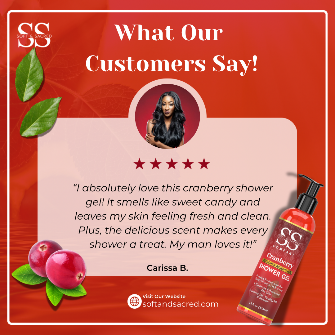 Cranberry Shower Gel- For Gentle Cleansing