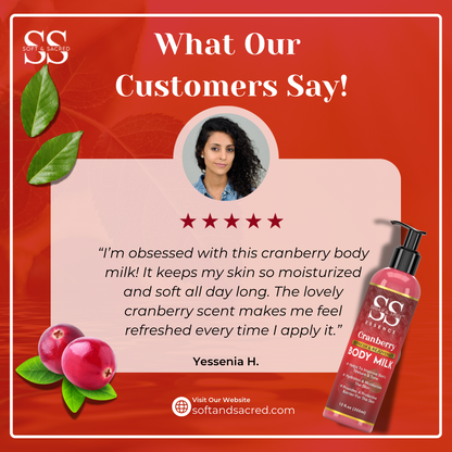 Cranberry Body Milk- For Soft Skin & Daily Hydration