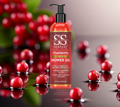 Cranberry Shower Gel- For Gentle Cleansing