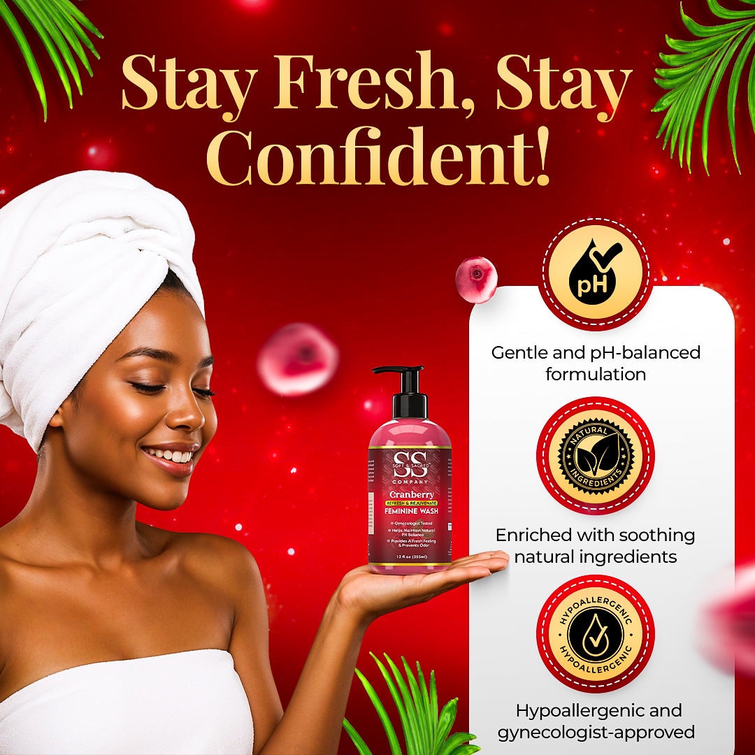 Cranberry Feminine Wash- For Odor Protection & Freshness
