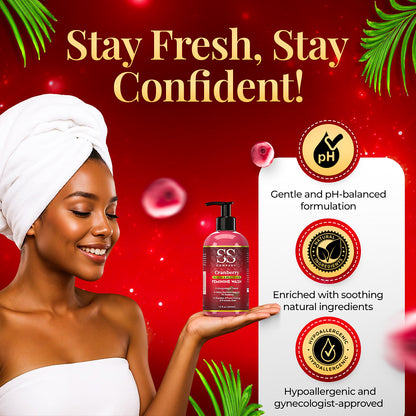 Cranberry Feminine Wash- For Odor Protection & Freshness