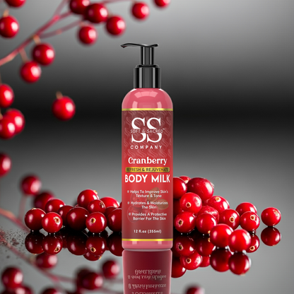 Cranberry Body Milk- For Soft Skin & Daily Hydration